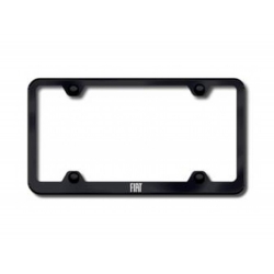 FIAT 500 License Plate Frame (Wideplate) - Black w/ FIAT Logo